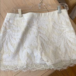 NWT Endless Rose White Sequin Short